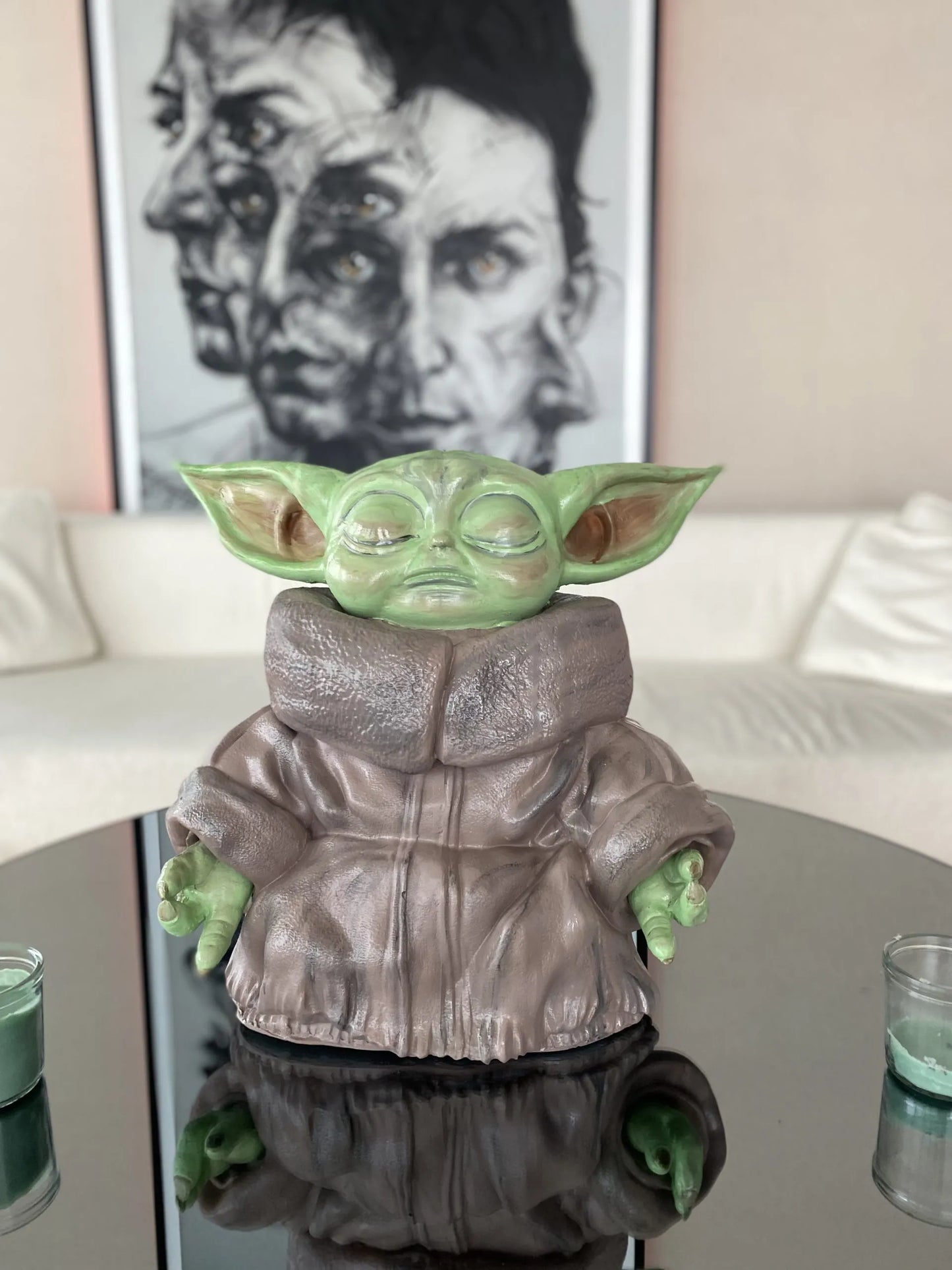 Sculpture décorative Pop Art de méditation Yoda