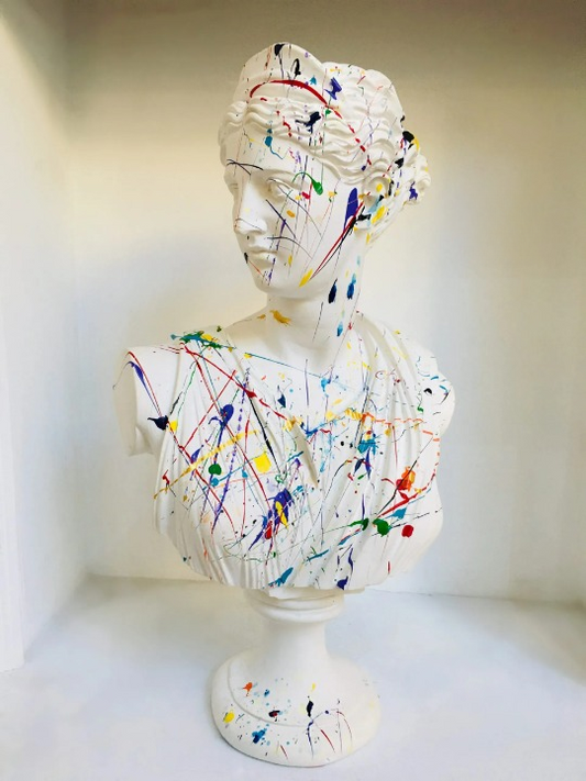 Artemis Colors Pop Art Decorative Bust Sculpture