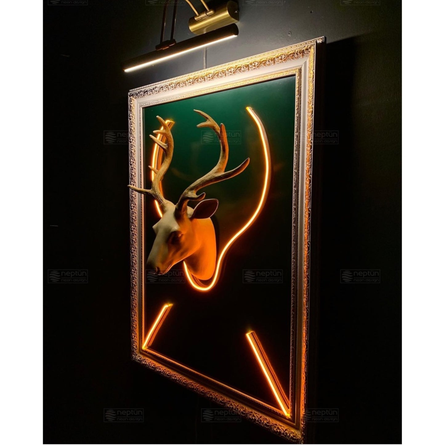 Deer Neon Pop Art Picture