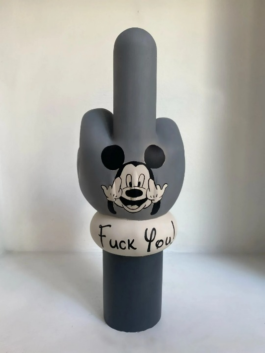Mickey Middle Finger Pop Art Decorative Sculpture