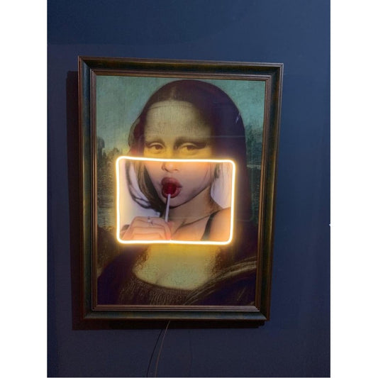 Mona Lisa Neon Pop Art Picture