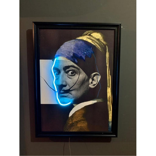 Salvador Dali Neon Pop Art Bild