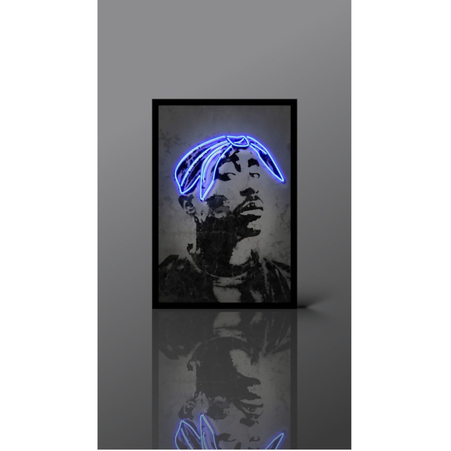 Tupac Neon Pop Art Bild